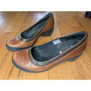 Merrell Performance Footwear Brown Leather Wedge Pump Women's Size 7